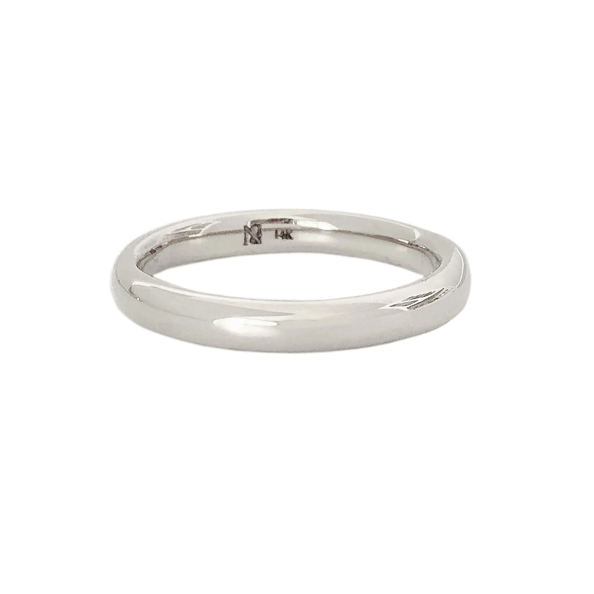 14K Gold 3mm Round Eternity Band (Engravable)