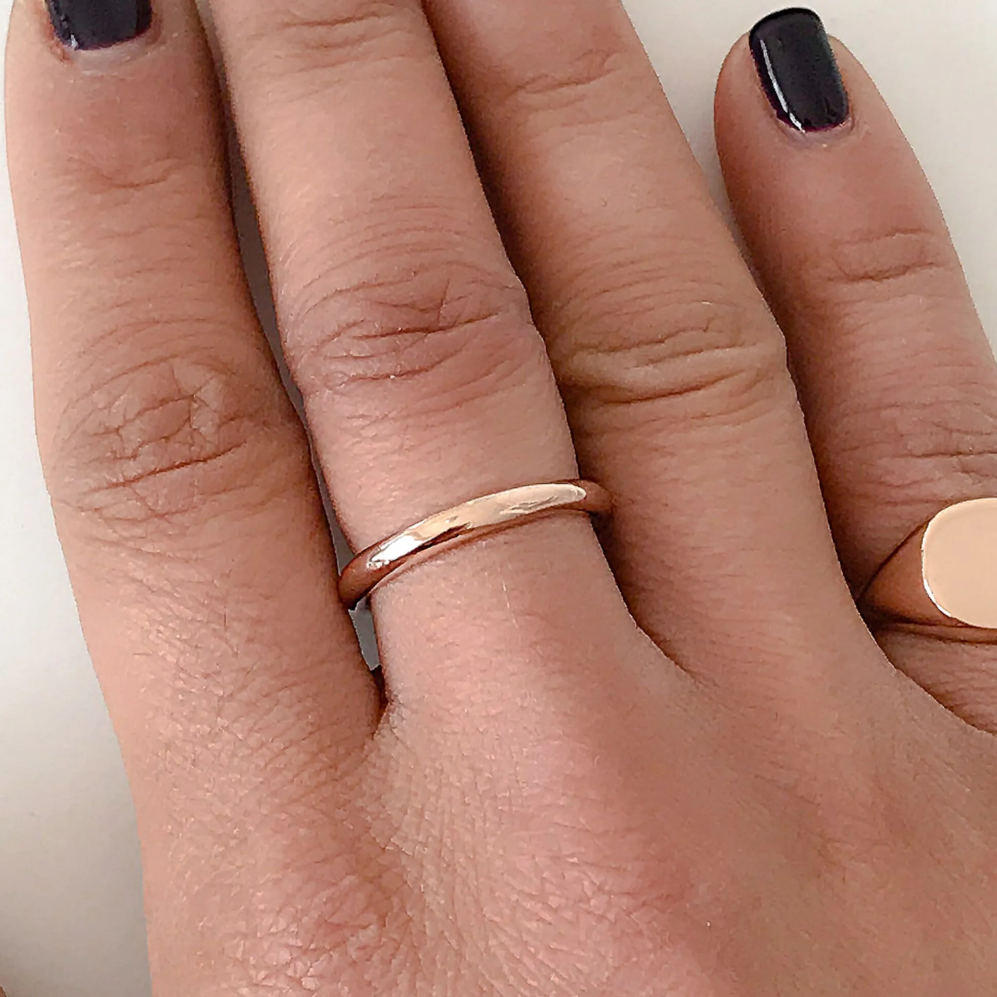 14K Gold 3mm Round Eternity Band (Engravable)