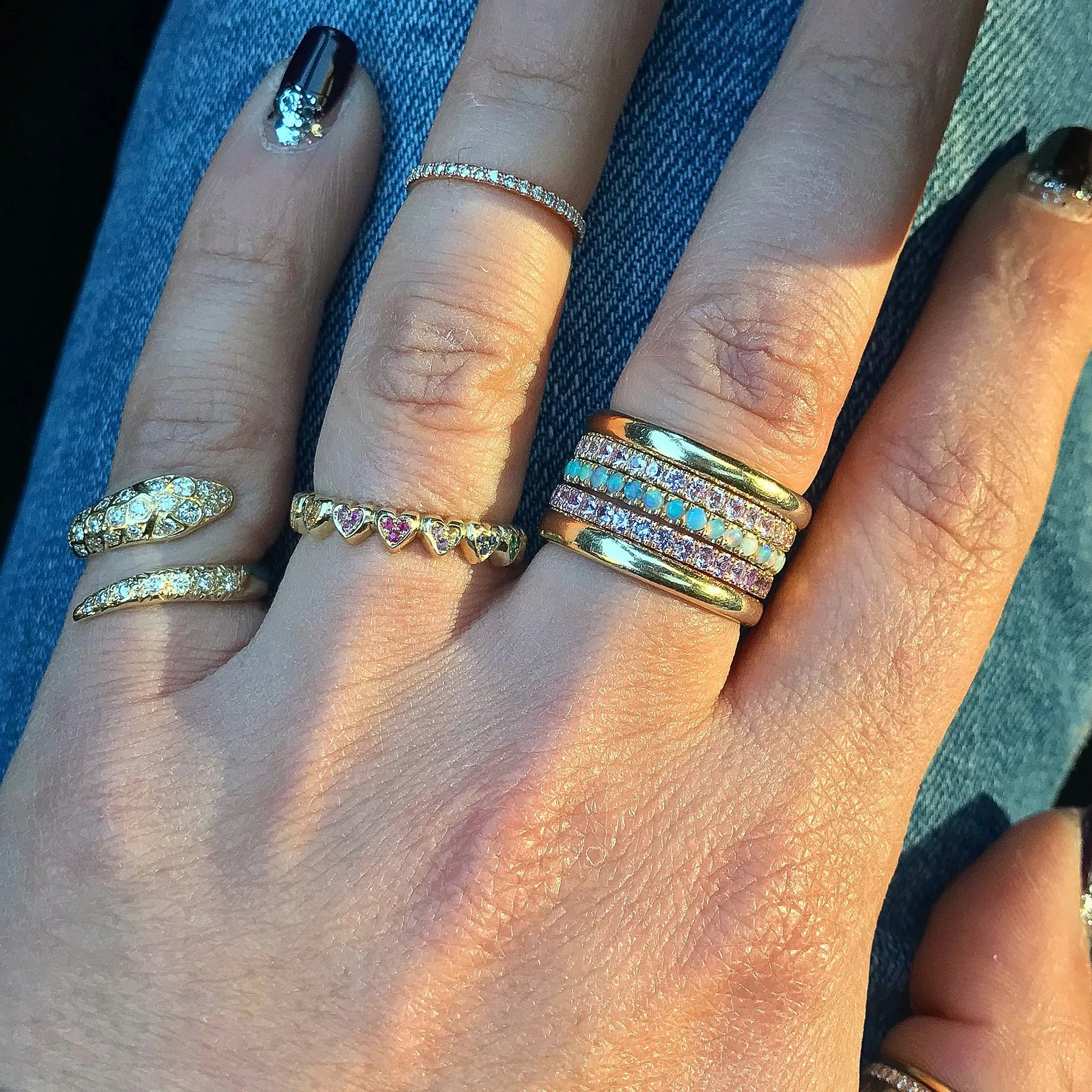 14K Gold 3mm Round Eternity Band (Engravable)