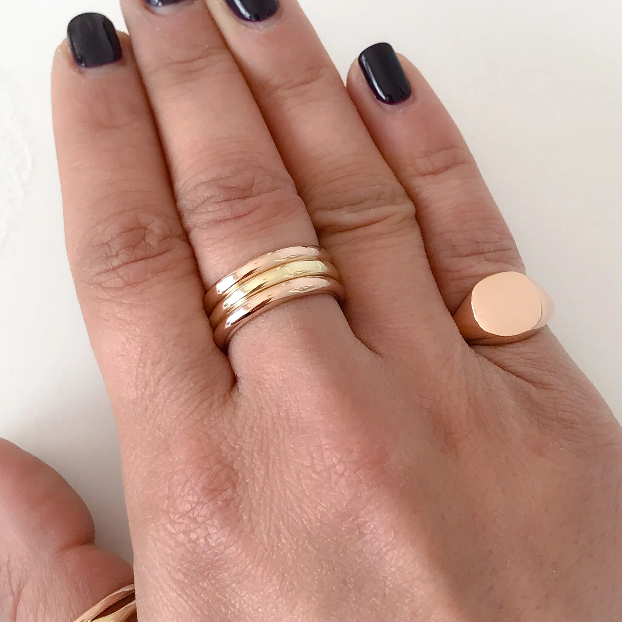 14K Gold 3mm Round Eternity Band (Engravable)