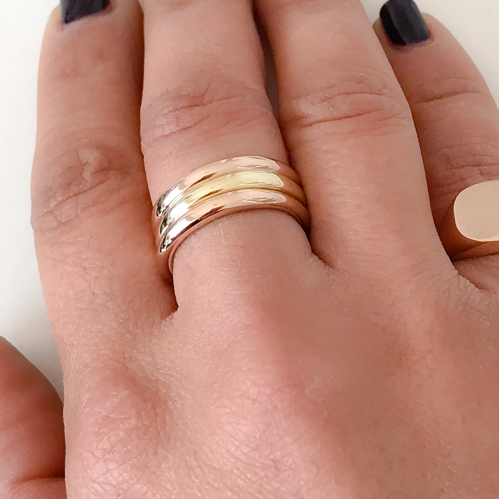 14K Gold 3mm Round Eternity Band (Engravable)