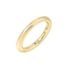 14K Gold 3mm Round Eternity Band (Engravable)