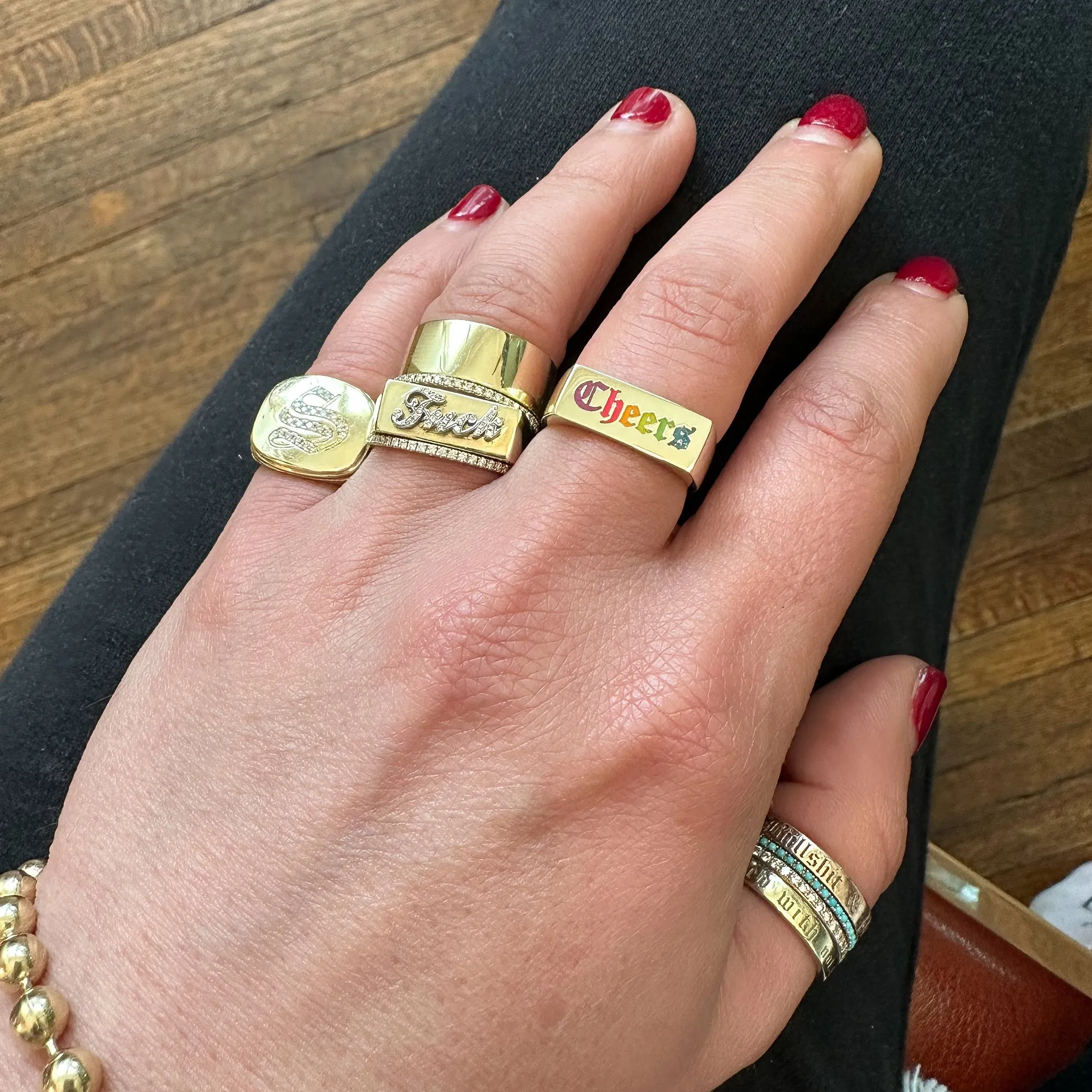 14K Gold 7mm Flat Eternity Band (Engravable)