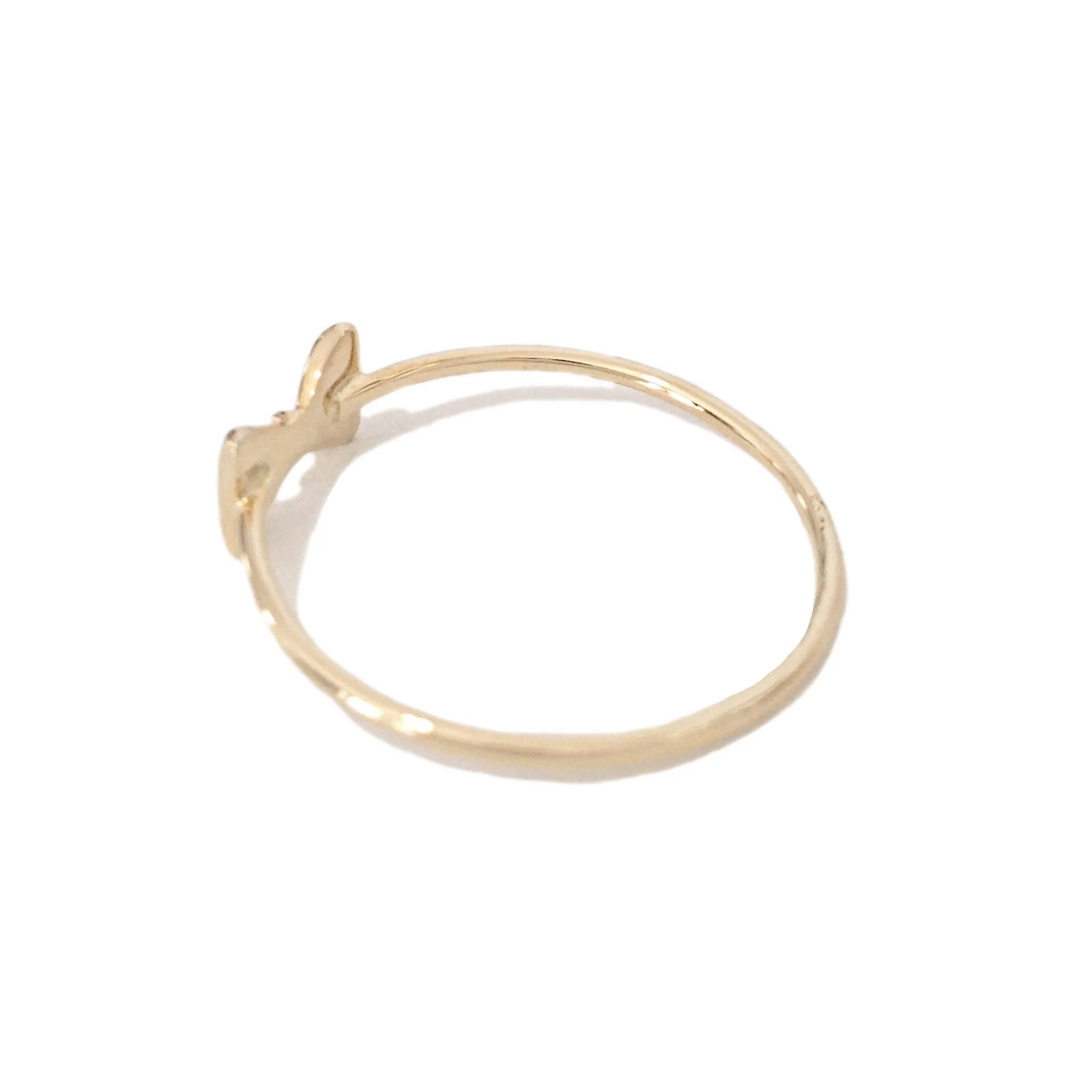 14K Gold Bowtie Ring