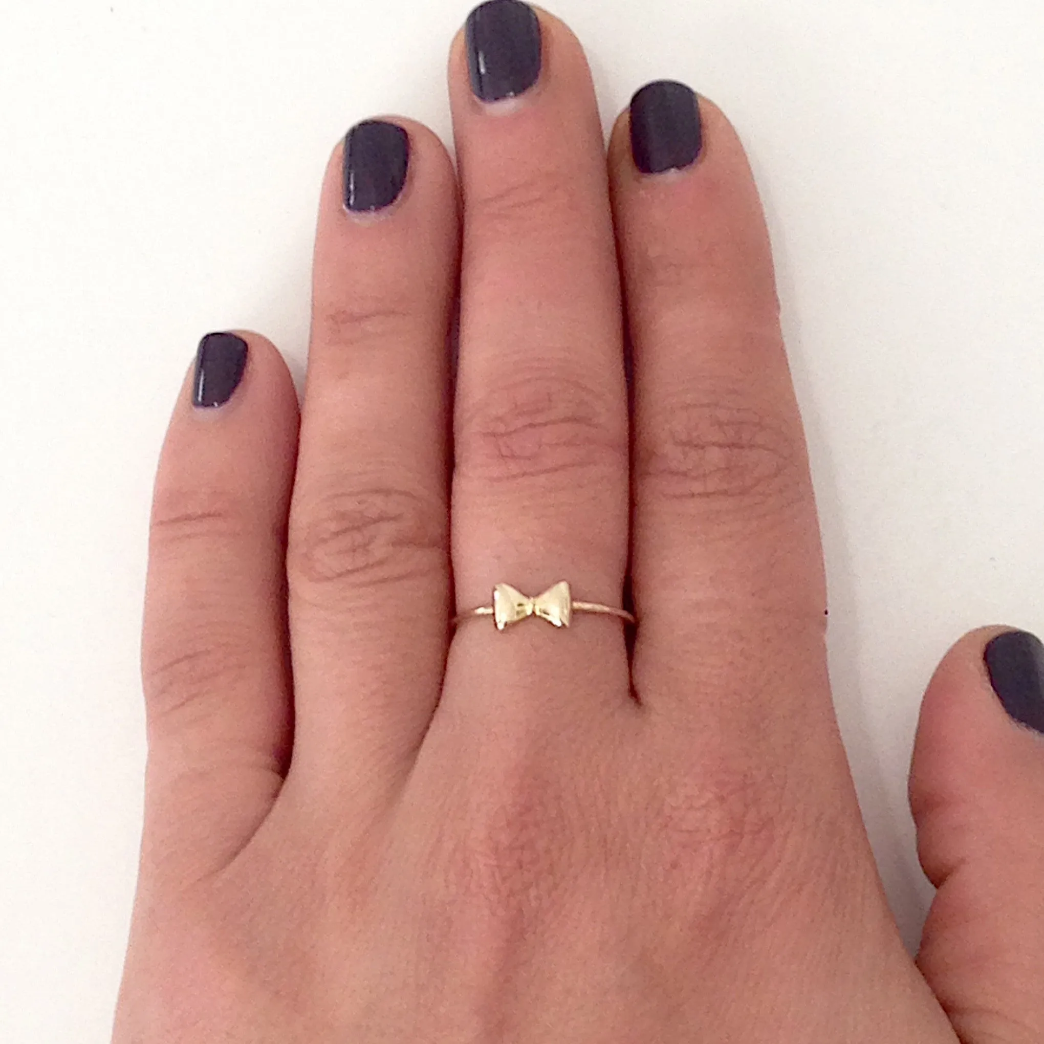14K Gold Bowtie Ring