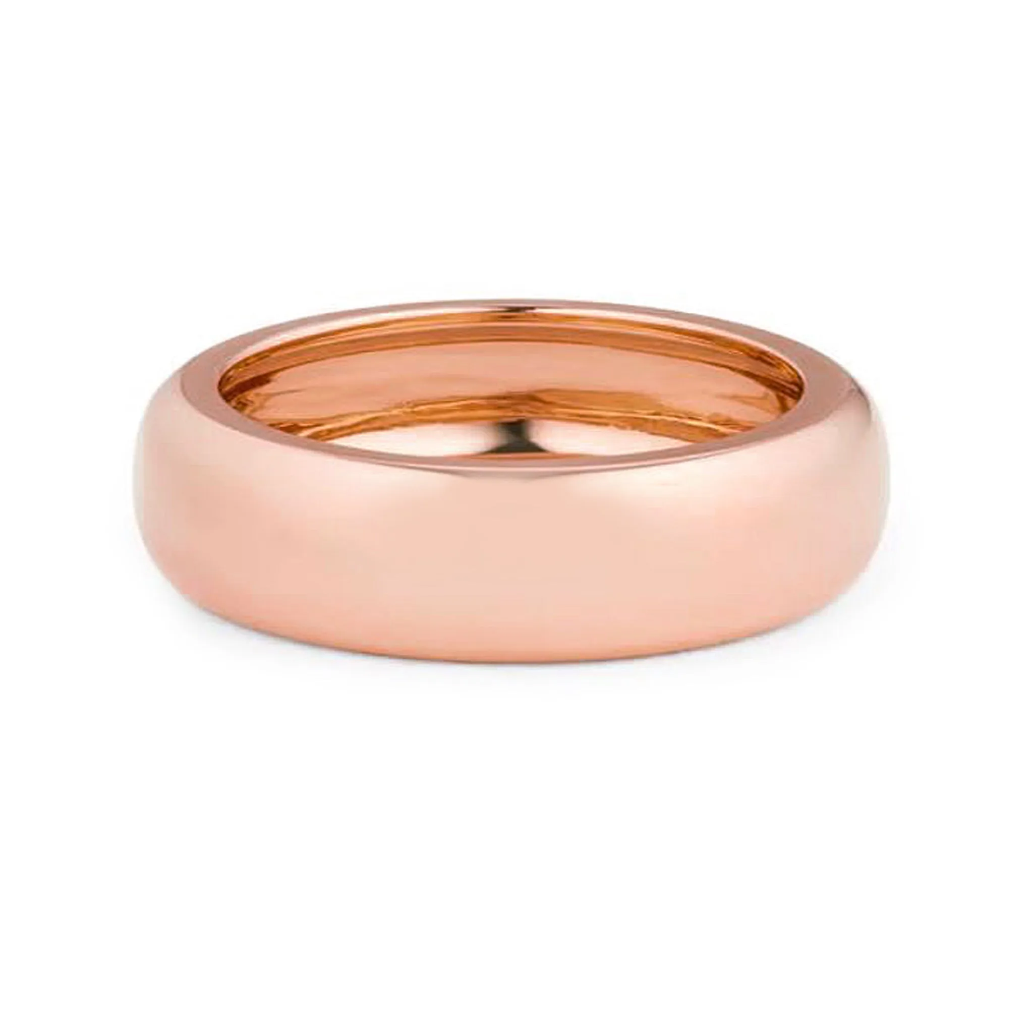 14K Gold Jumbo Round Donut Eternity Band Ring (Engravable)