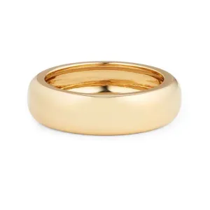 14K Gold Jumbo Round Donut Eternity Band Ring (Engravable)
