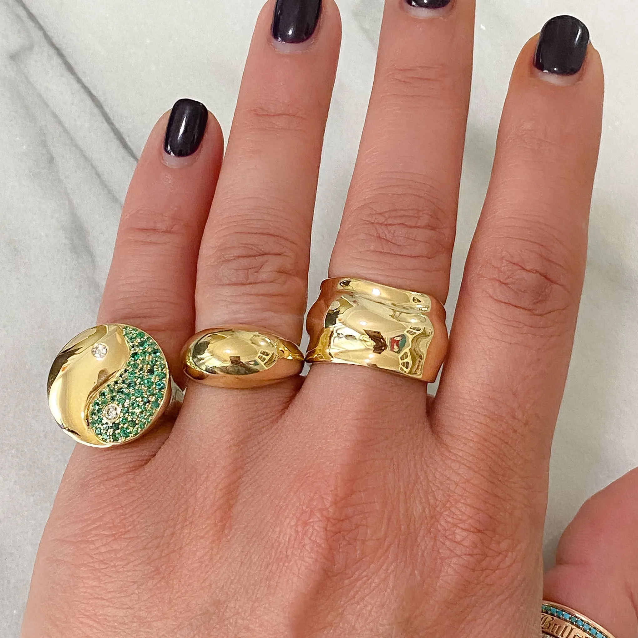 14K Gold Liquid Gold Band Ring