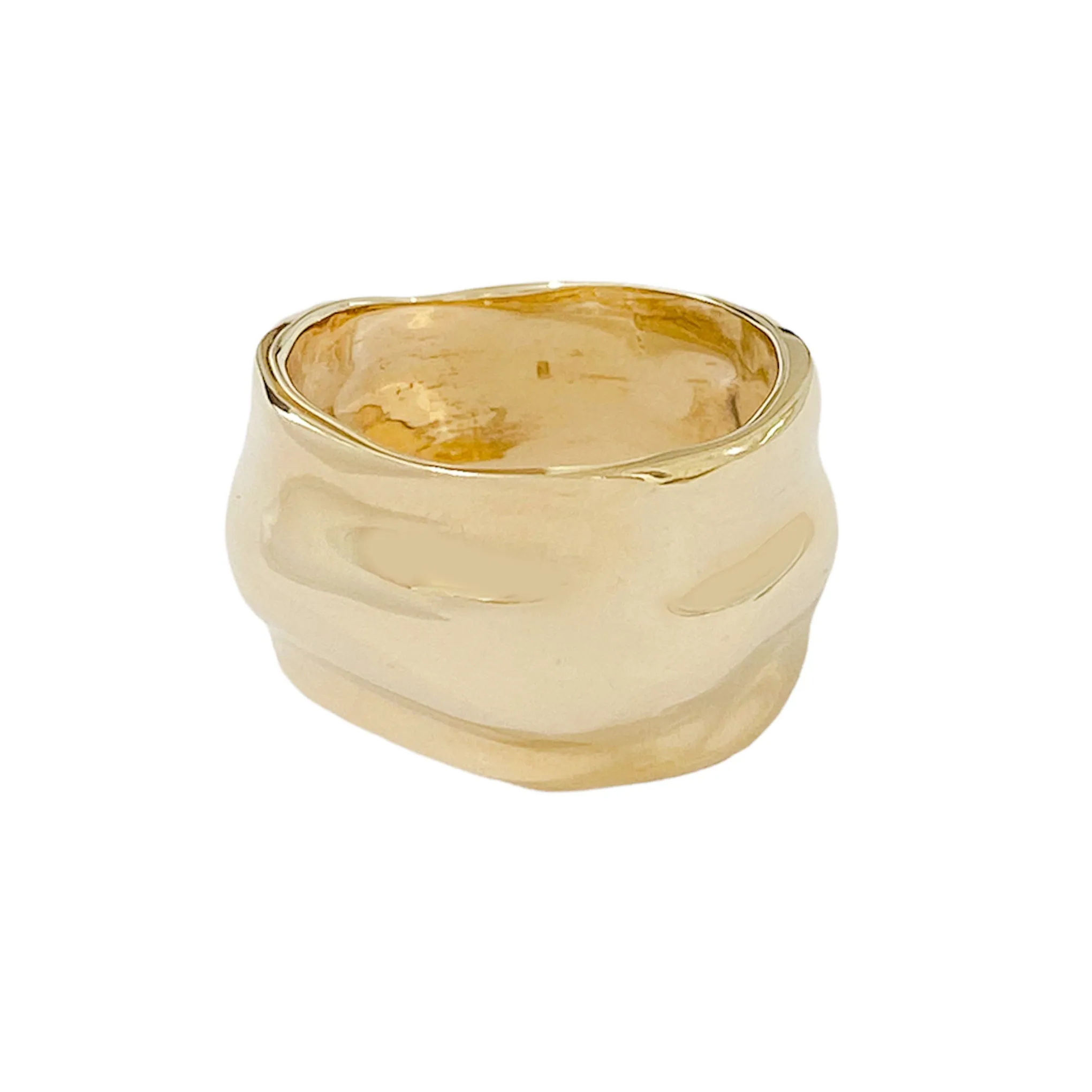 14K Gold Liquid Gold Band Ring