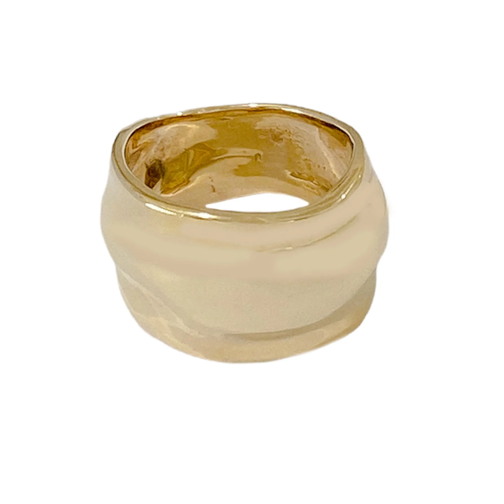 14K Gold Liquid Gold Band Ring