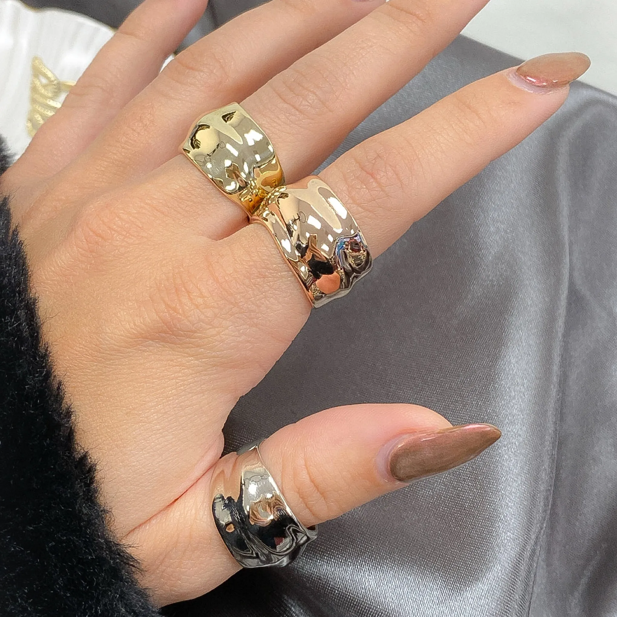 14K Gold Liquid Gold Band Ring