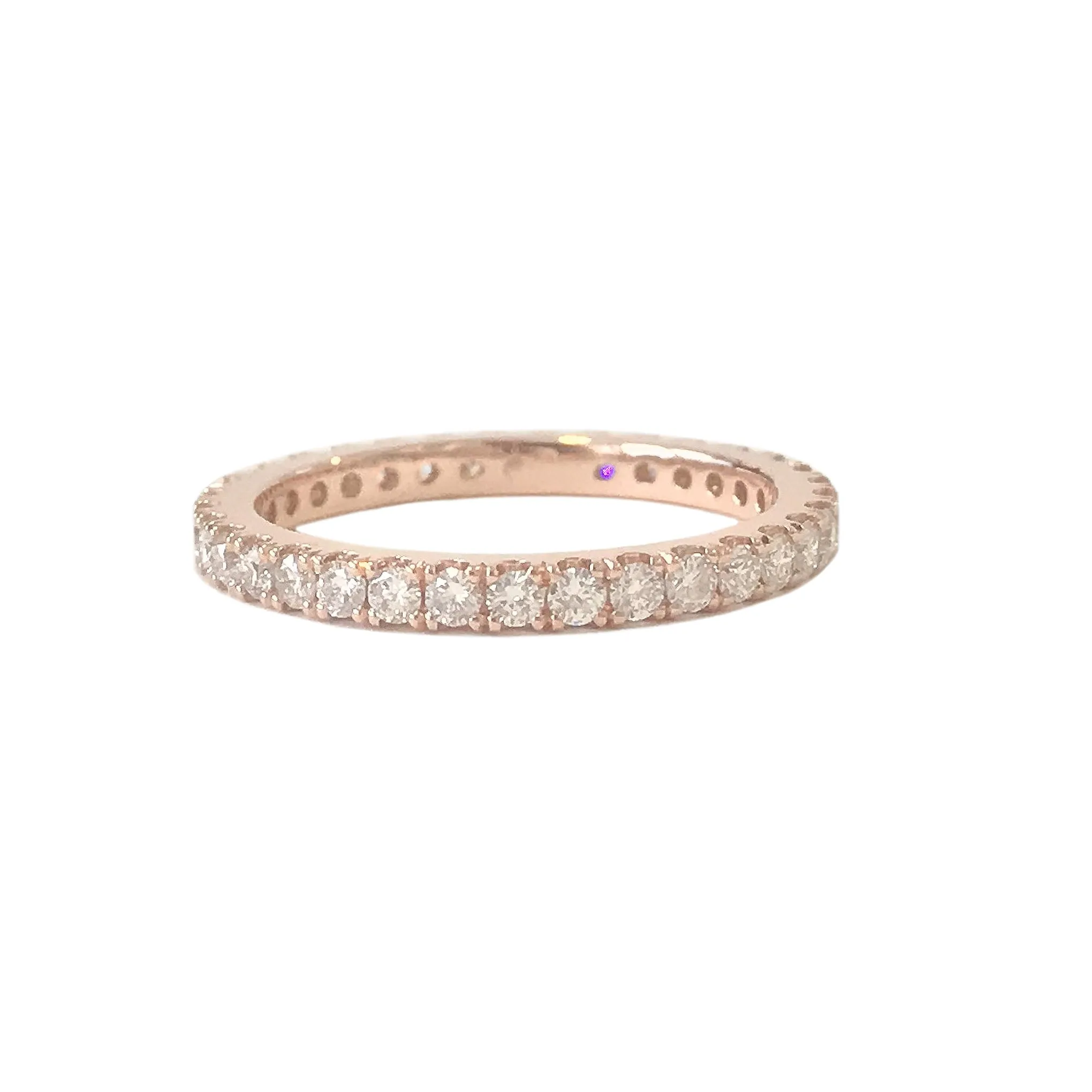 14K Gold Pavé Diamond Full Eternity Band