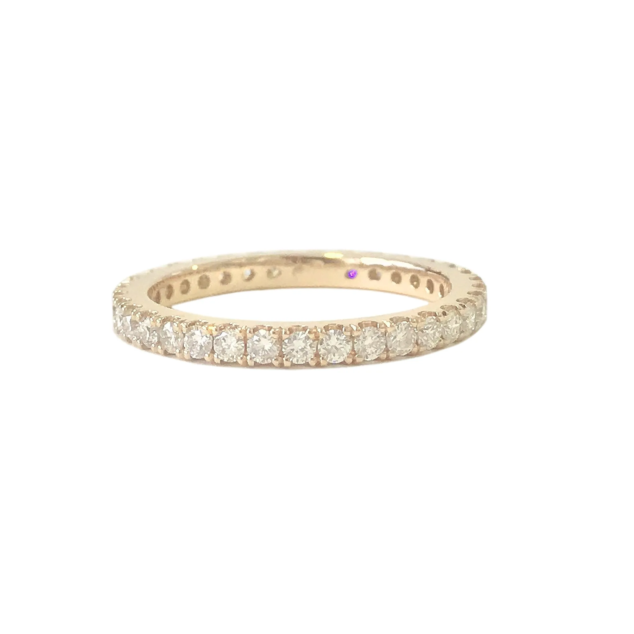 14K Gold Pavé Diamond Full Eternity Band