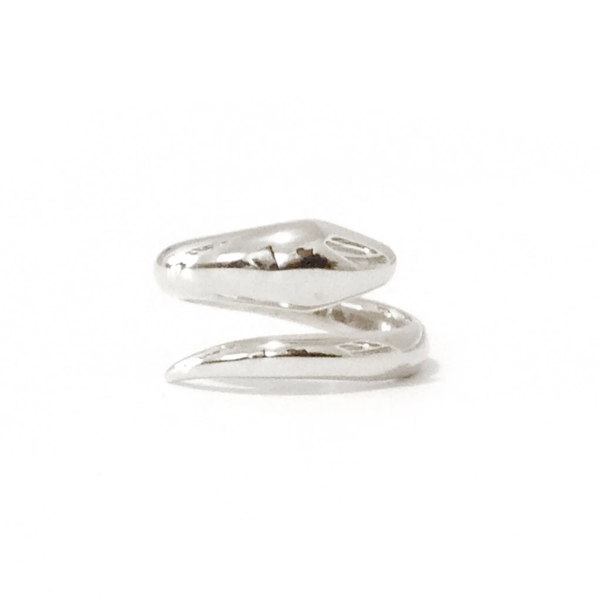 14K Gold Snake Wrap Bypass Ring