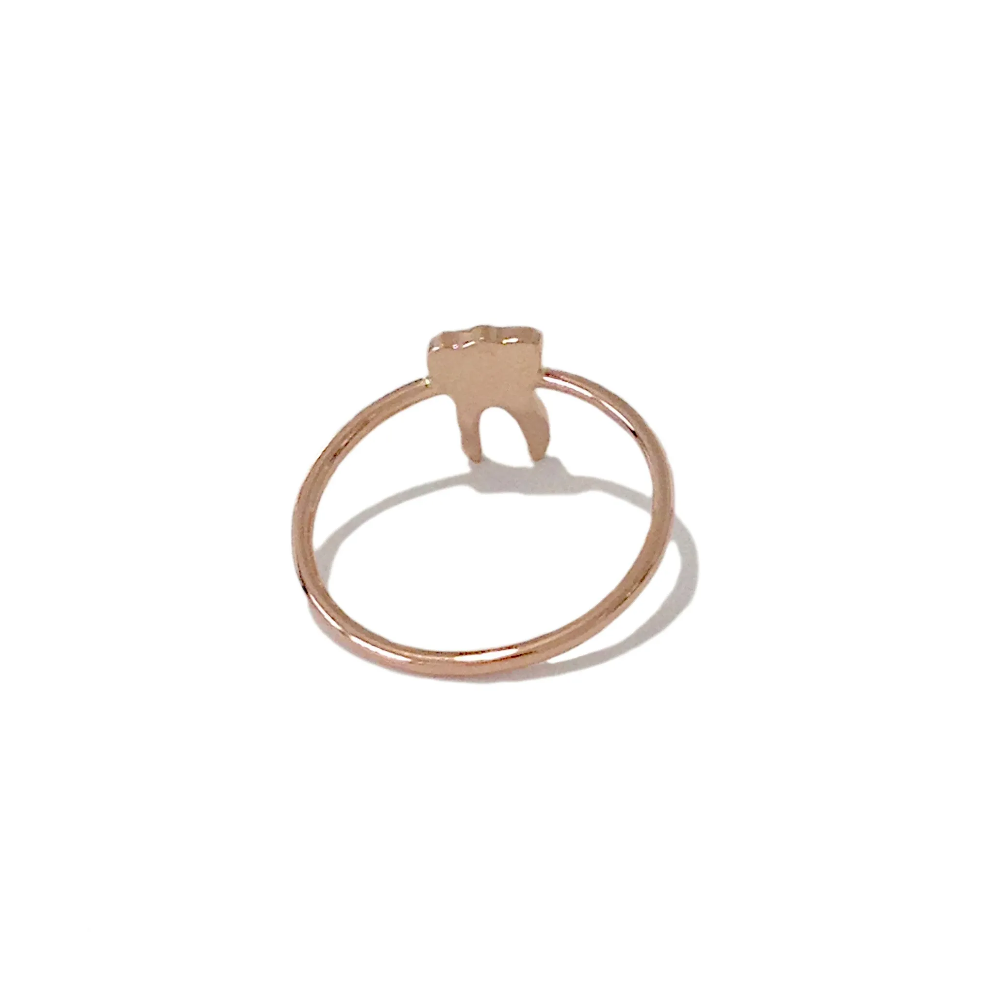 14K Gold Tooth Ring