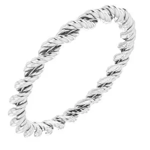 14K White Band Size 5.5