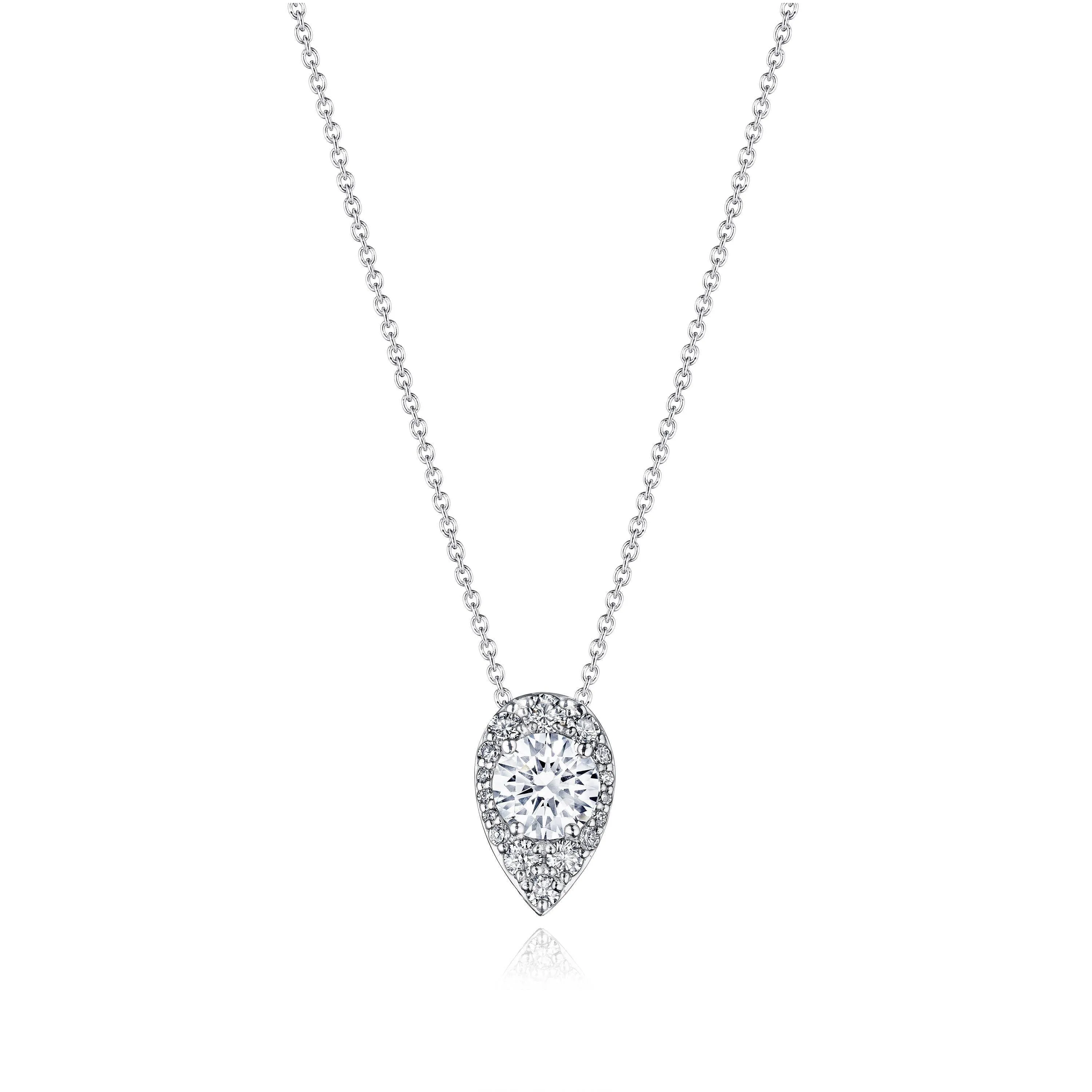 17"" Pear Bloom Diamond Necklace