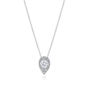 17"" Pear Bloom Diamond Necklace