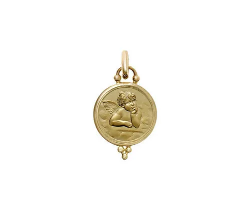 18KY Small Angel Pendant