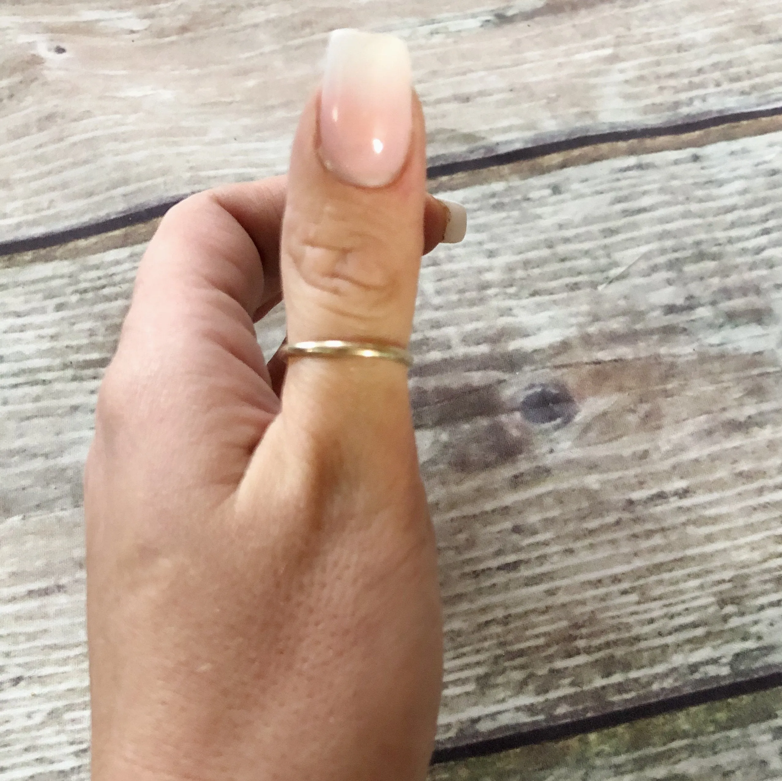 2 mm Gold Filled band Ring - Gold Stacking Ring
