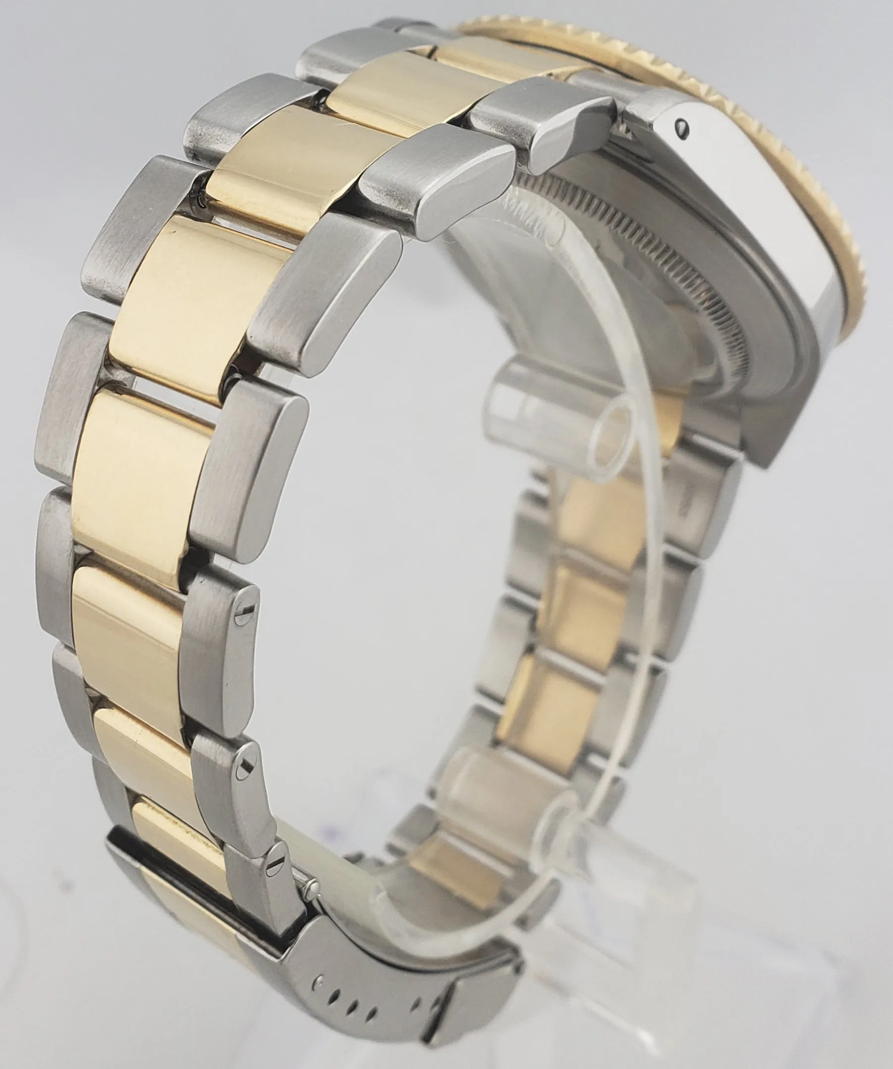 2000 Rolex Submariner 16613 Two-Tone GOLD BUCKLE Blue Dive 40mm Watch SEL B P