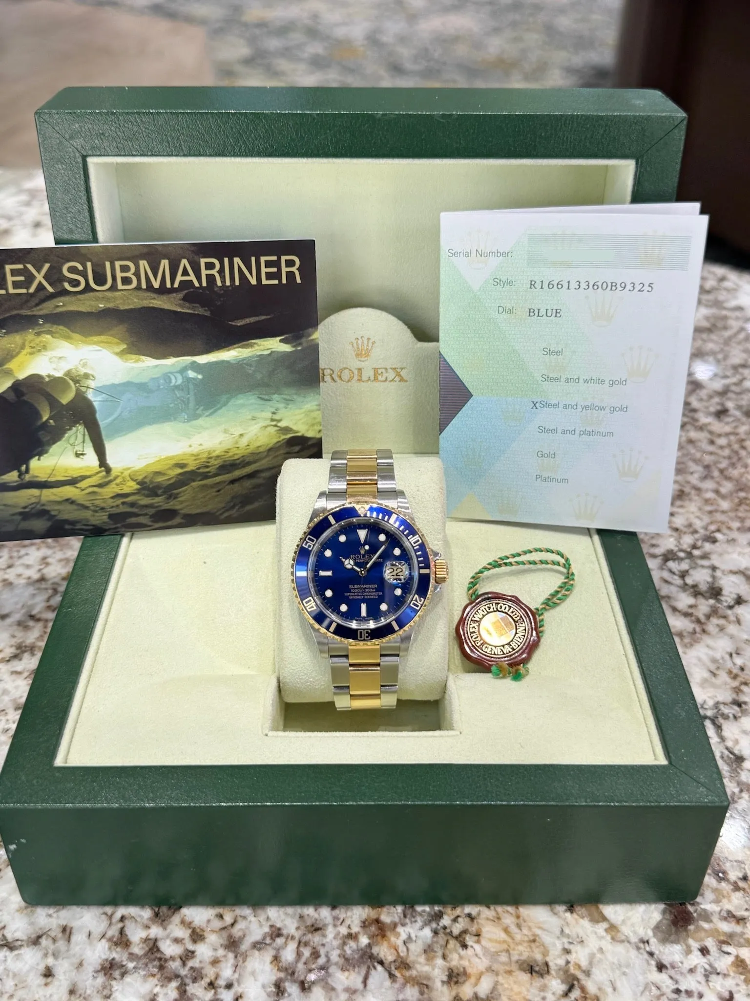 2004 Rolex Submariner 16613LB