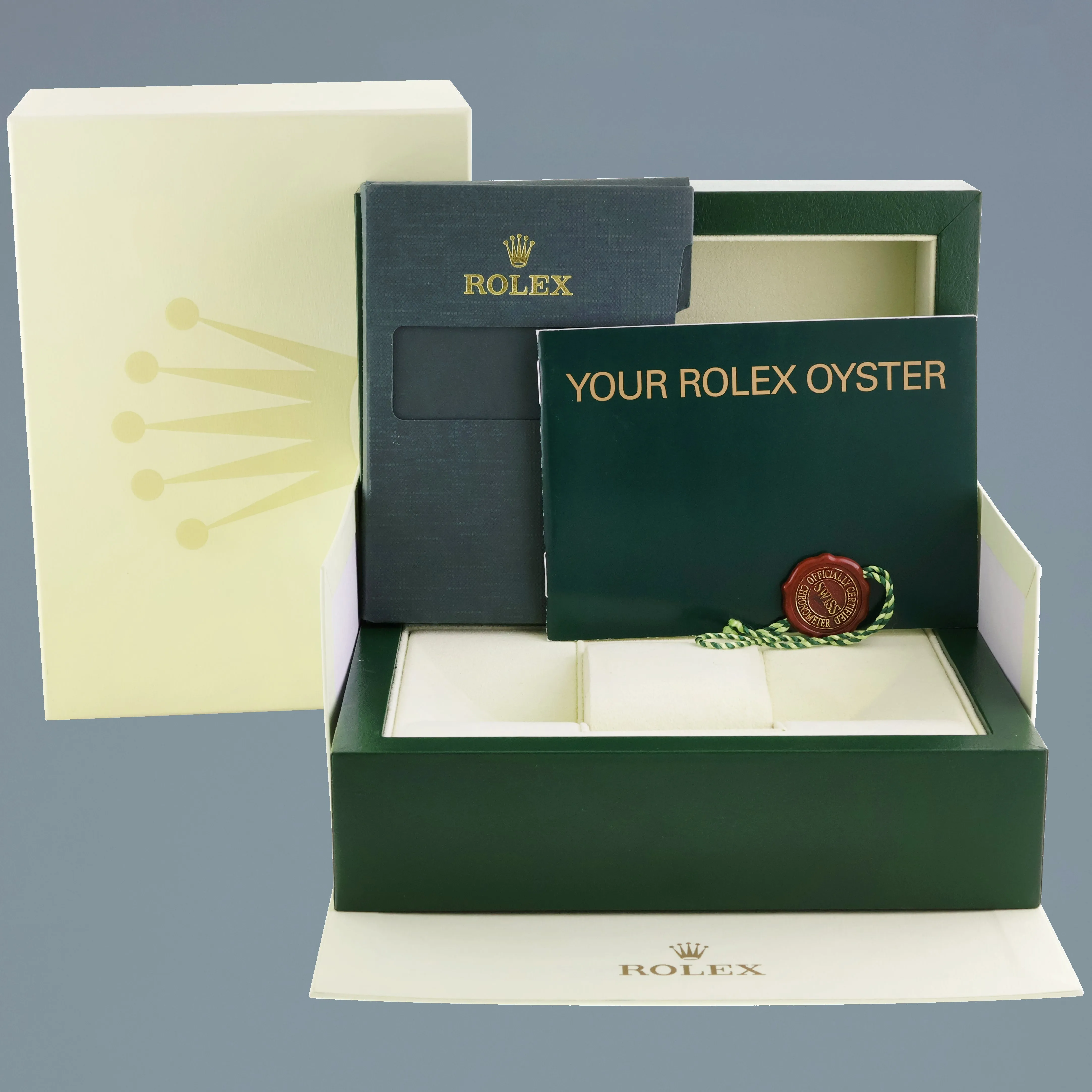 2006 MINT Rolex DateJust Turn-O-Graph 116264 Steel White Gold Jubilee Watch Box