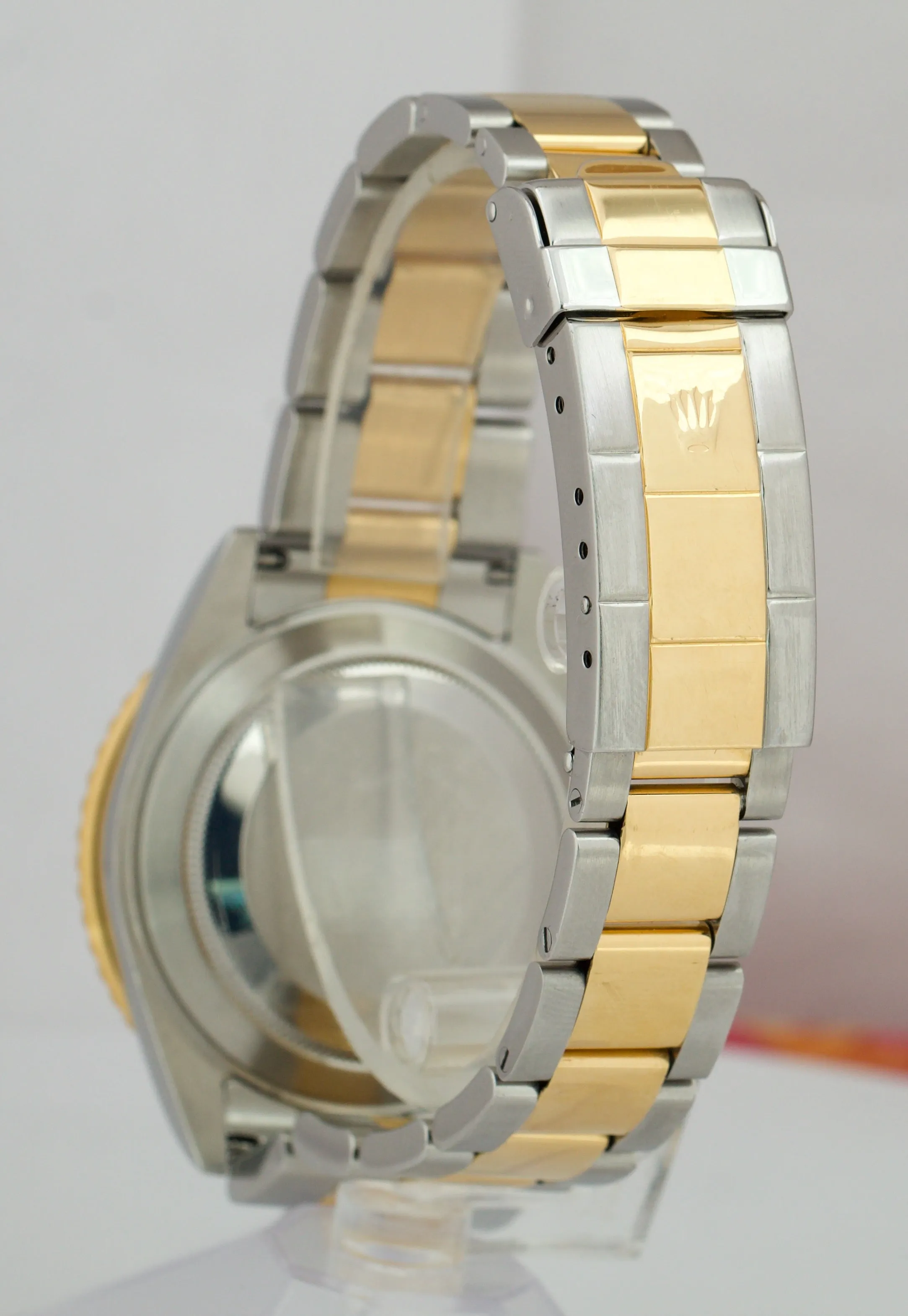 2007 Rolex Submariner Two-Tone Gold NO HOLES Blue Stainless 40mm Watch 16613 B P