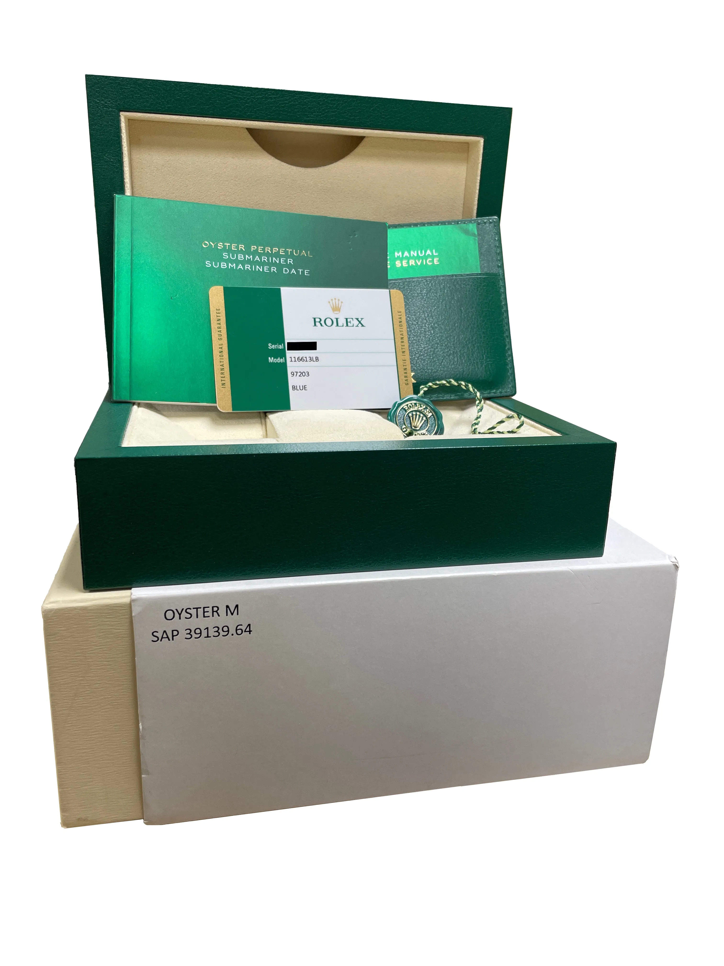2018 Rolex Submariner Date Ceramic Two-Tone Stainless Gold Blue Watch 116613 LB
