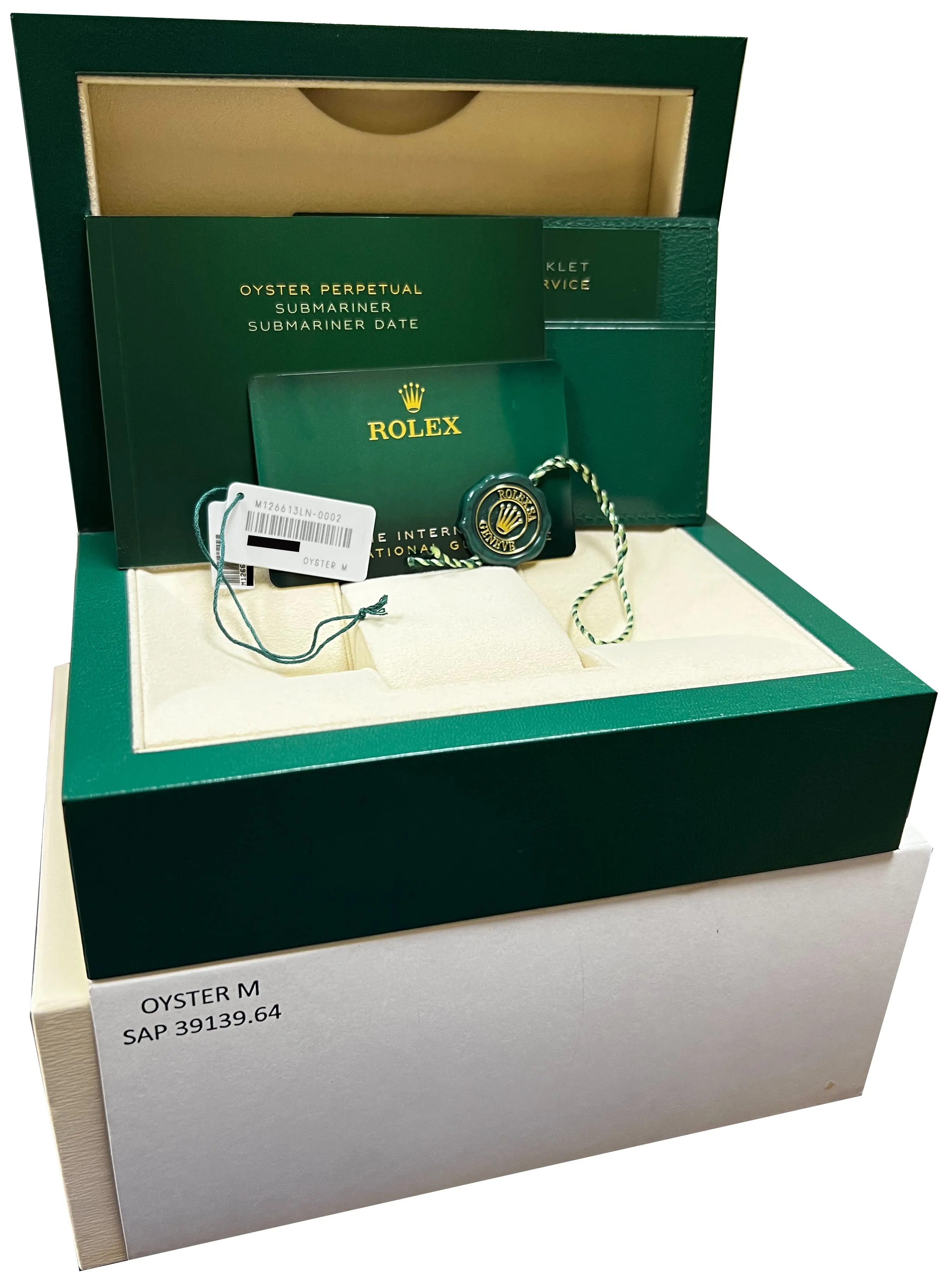 2021 Rolex Submariner Date 41mm Ceramic Two-Tone Gold Black Watch 126613 LN B P