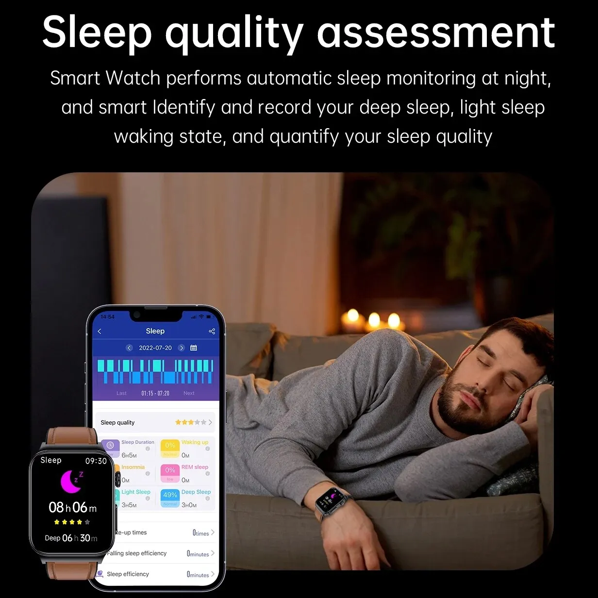 2022 ECG PPG Smart Watch Men Laser Treatment Of Hypertension Hyperglycemia Hyperlipidemia HeartRate Healthy Sport Men Smartwatch