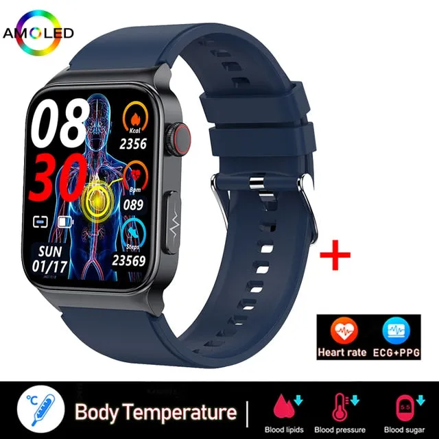2022 ECG PPG Smart Watch Men Laser Treatment Of Hypertension Hyperglycemia Hyperlipidemia HeartRate Healthy Sport Men Smartwatch