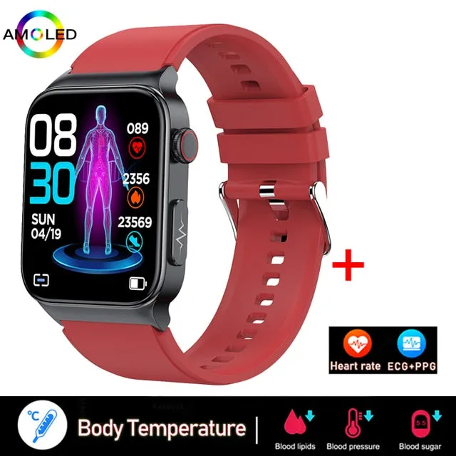 2022 ECG PPG Smart Watch Men Laser Treatment Of Hypertension Hyperglycemia Hyperlipidemia HeartRate Healthy Sport Men Smartwatch