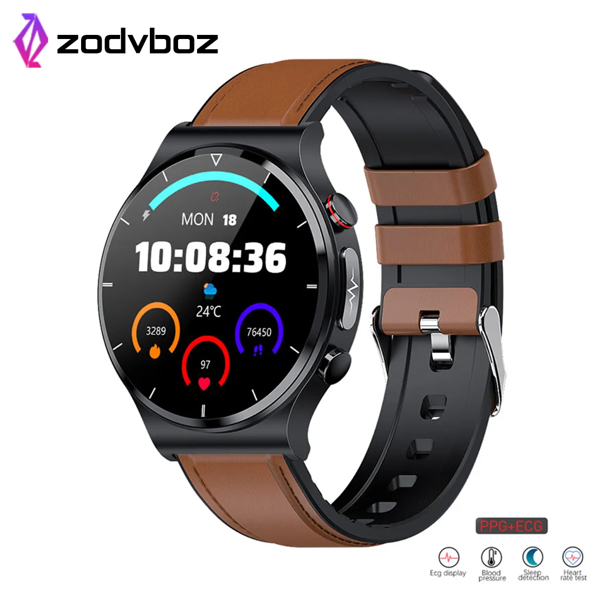 2022 Laser Treatment Three High Smart Watch Men ECG PPG Heart Rate Blood Pressure Health Tracker Smart Watch For Huawei Xiaomi