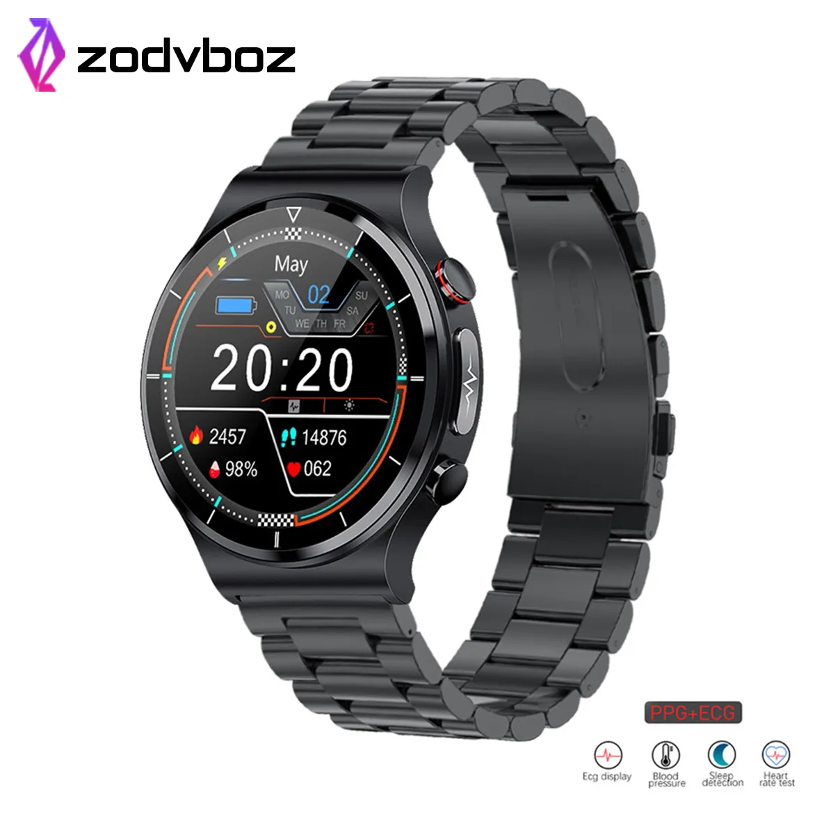 2022 Laser Treatment Three High Smart Watch Men ECG PPG Heart Rate Blood Pressure Health Tracker Smart Watch For Huawei Xiaomi