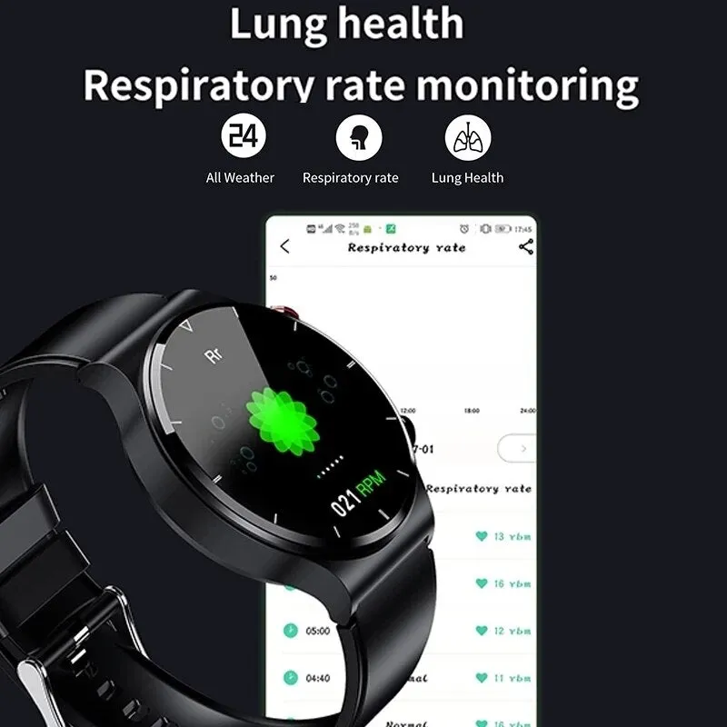 2022 Laser Treatment Three High Smart Watch Men ECG PPG Heart Rate Blood Pressure Health Tracker Smart Watch For Huawei Xiaomi