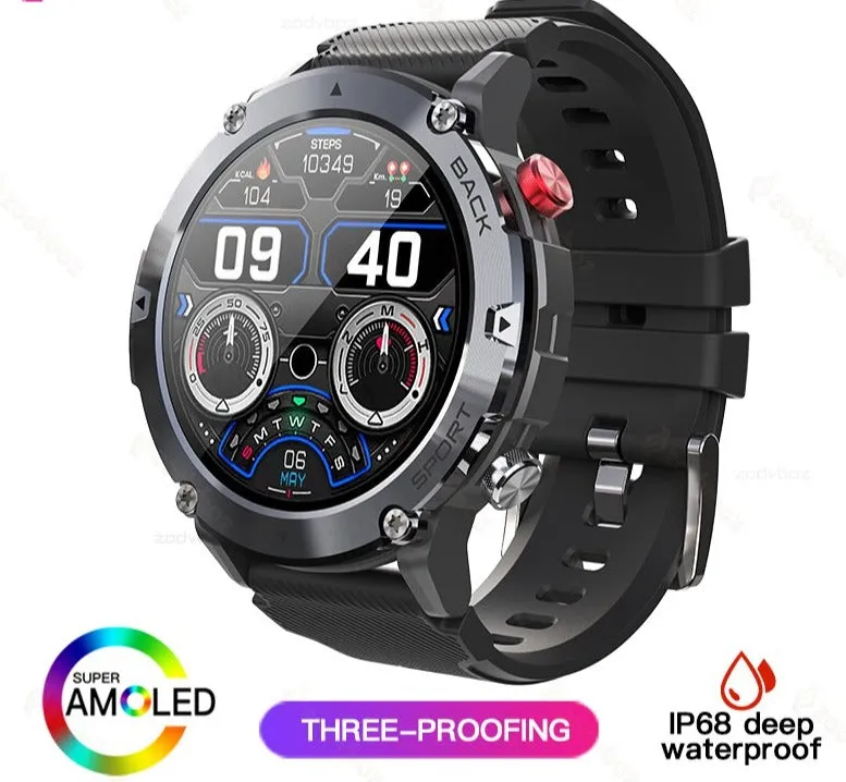 2022 Men&#39;s Smart Watch 5ATM IP67 Waterproof Bluetooth Call Health Monitoring 19 Sports Modes Watches Smartwatch for IOS Xiaomi