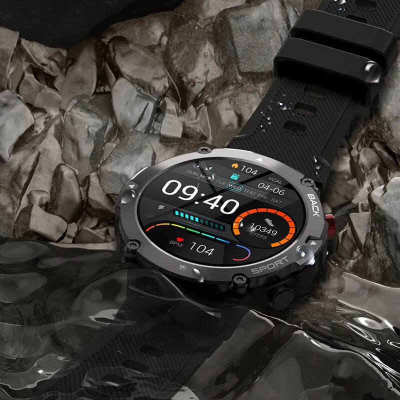 2022 Men&#39;s Smart Watch 5ATM IP67 Waterproof Bluetooth Call Health Monitoring 19 Sports Modes Watches Smartwatch for IOS Xiaomi