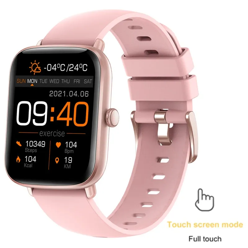 2022 New 1.69 Inch Smart Watch Women Heart Rate Monitor IP67 Waterproof Men Smartwatch Fitness Tracker For Huawei iPhone Plus