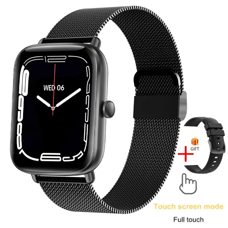 2022 New 1.69 Inch Smart Watch Women Heart Rate Monitor IP67 Waterproof Men Smartwatch Fitness Tracker For Huawei iPhone Plus