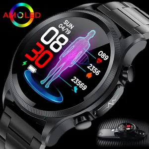 2022 New Smart Watch Men ECG Monitor Blood Pressure Body Temperature SmartWatch IP68 Waterproof Fitness Tracker For Men Watches