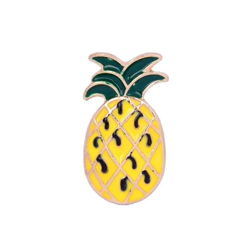 30 Style Fruit Vintage Brooch Watermelon Strawberry Enamel Pin Badge Cherry Brooches For Women Jewelry Men Accessories Pins Gift