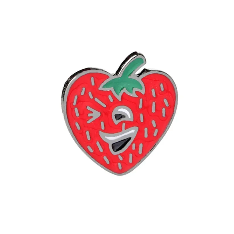 30 Style Fruit Vintage Brooch Watermelon Strawberry Enamel Pin Badge Cherry Brooches For Women Jewelry Men Accessories Pins Gift