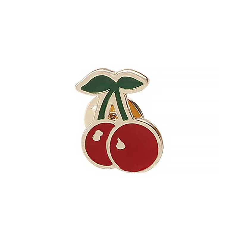 30 Style Fruit Vintage Brooch Watermelon Strawberry Enamel Pin Badge Cherry Brooches For Women Jewelry Men Accessories Pins Gift