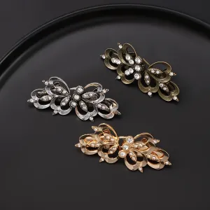 3pcs Vintage Rhinestone Sweater Clips Cardigan & Scarf Pins Non Slip Brooches