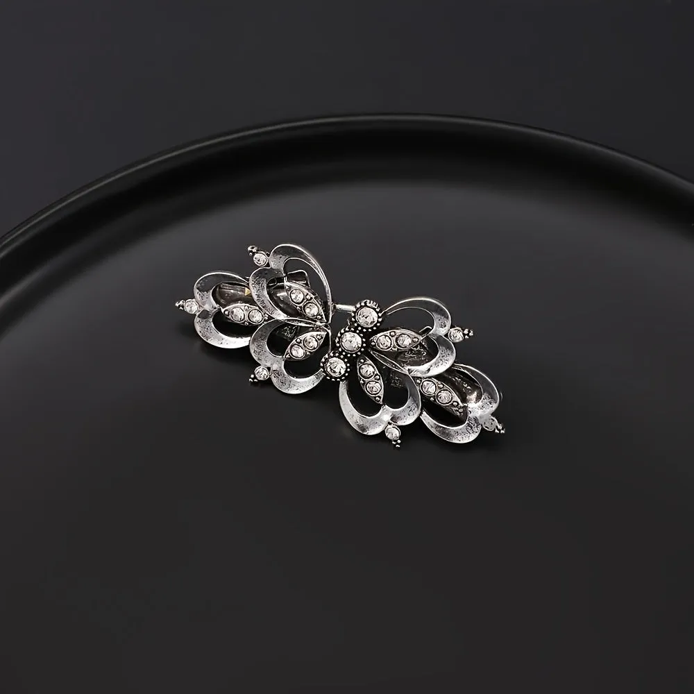 3pcs Vintage Rhinestone Sweater Clips Cardigan & Scarf Pins Non Slip Brooches