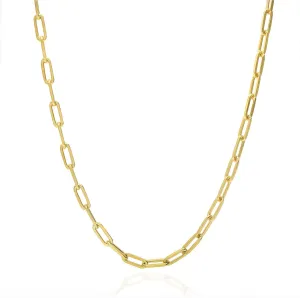 4 mm Open Link Chain Necklace 24"