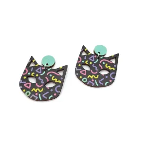 90's Cat Statement Earrings