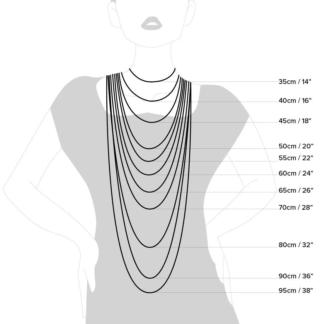9ct Yellow Gold 40cm Chain Necklace