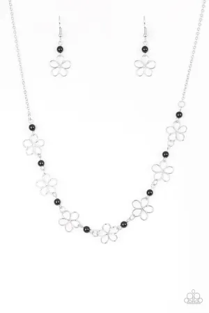 Always Abloom Black Paparazzi Necklace